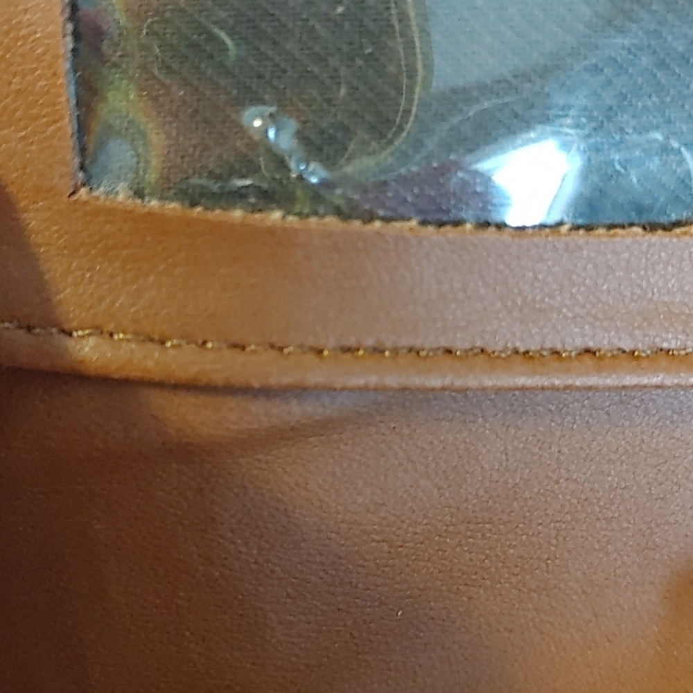 🌻Genuine Brown Leather Wallet with Detachable Crossbody Chain - Picture 10 of 11